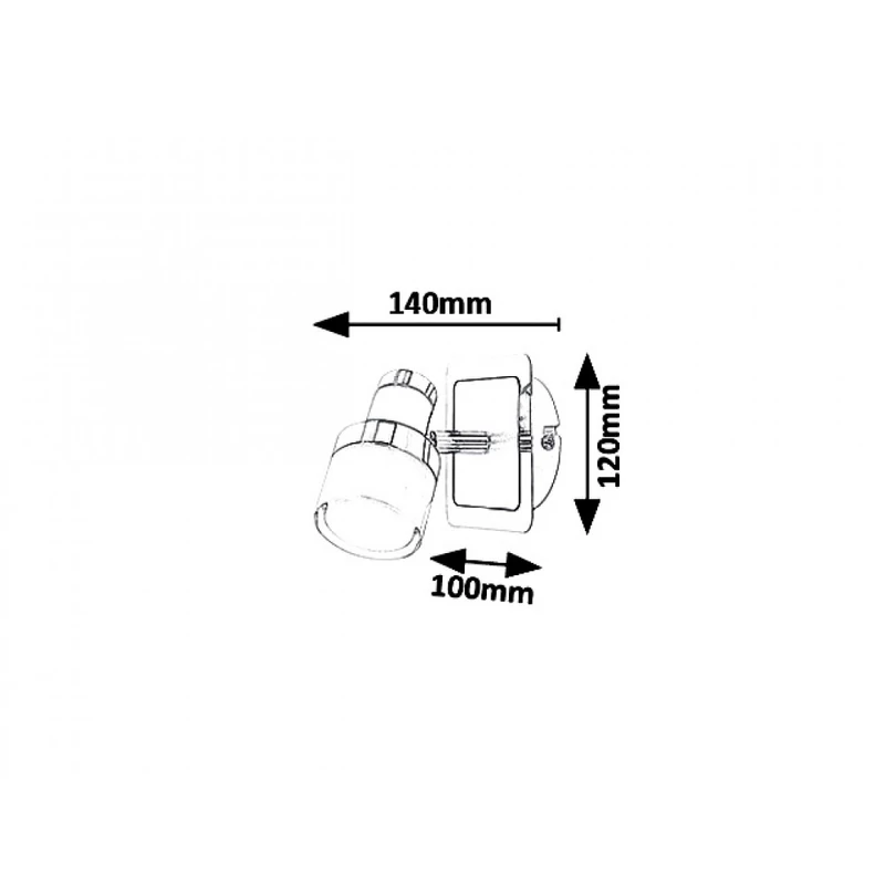 Rábalux Harold 5021 fürdőszoba fali lámpa fekete fém LED 5 400 lm 4000 K IP44 A+