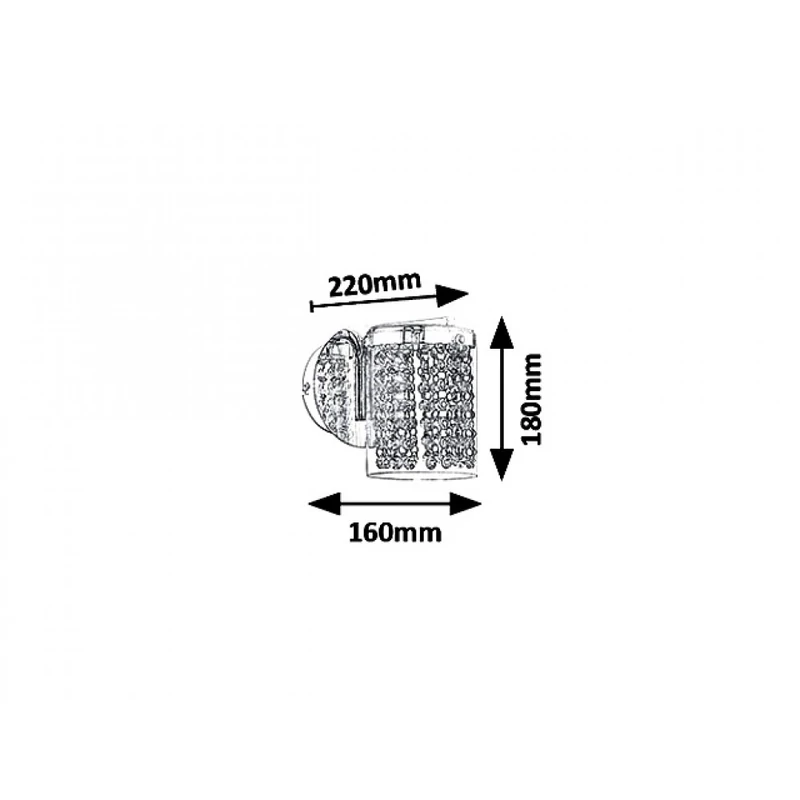 Rábalux Astrella 5041 falikar króm fém LED 6 450 lm 4000 K IP20 G