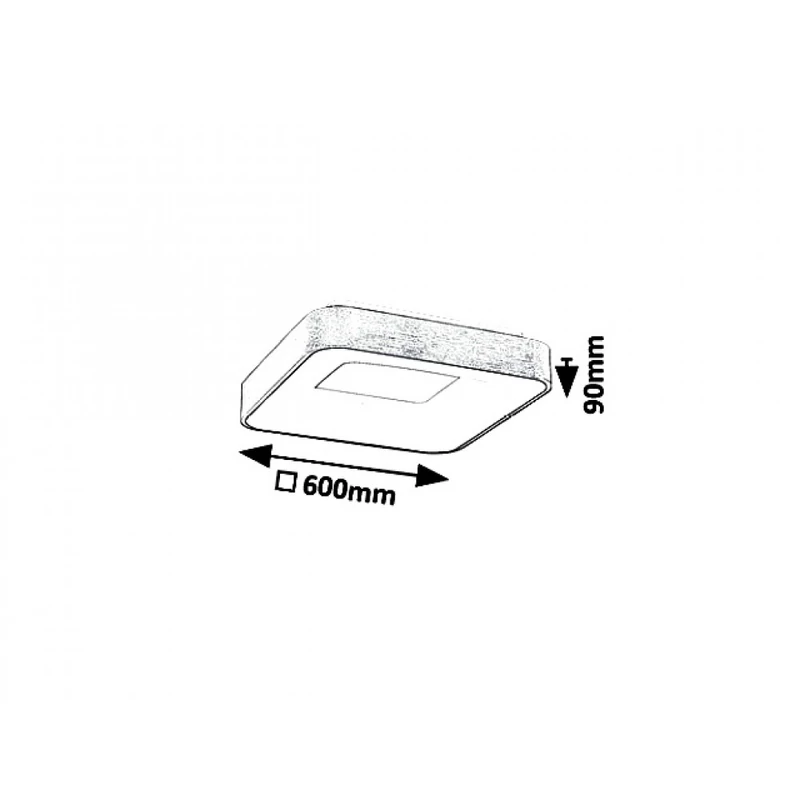 Rábalux Carmella 5057 mennyezeti lámpa arany fém LED 50 3889 lm 4000 K IP20 G