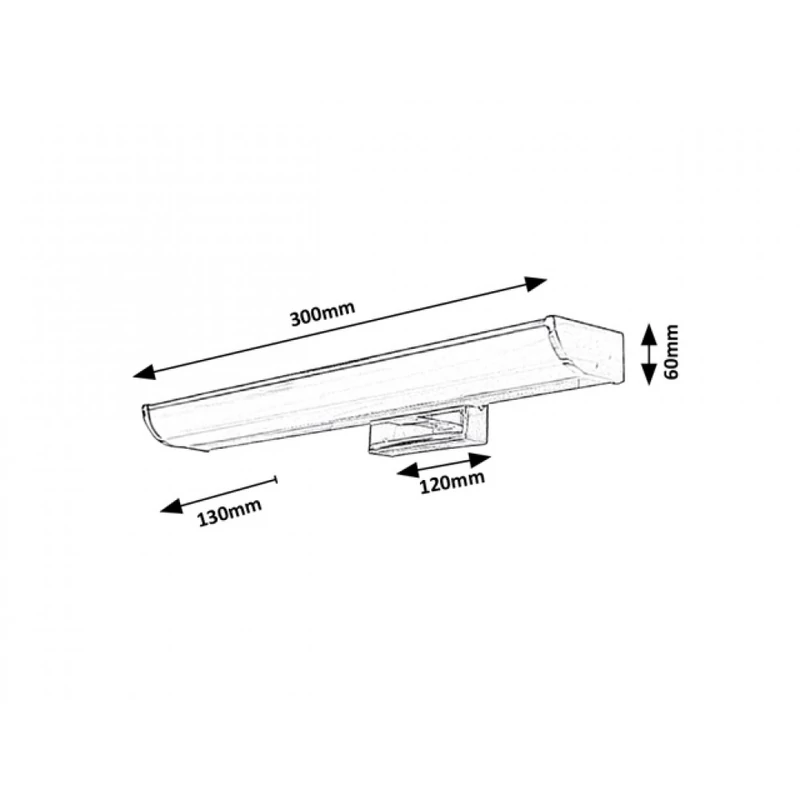 Rábalux Evron 5062 fürdőszoba fali lámpa króm fém LED 5 400 lm 4000 K IP44 F