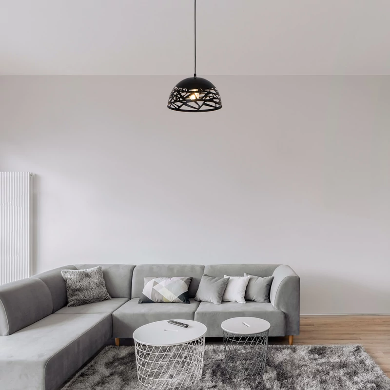 Rábalux Norena 5086 egyágú függeszték matt fekete fém E27 1x MAX 60 E27 IP20