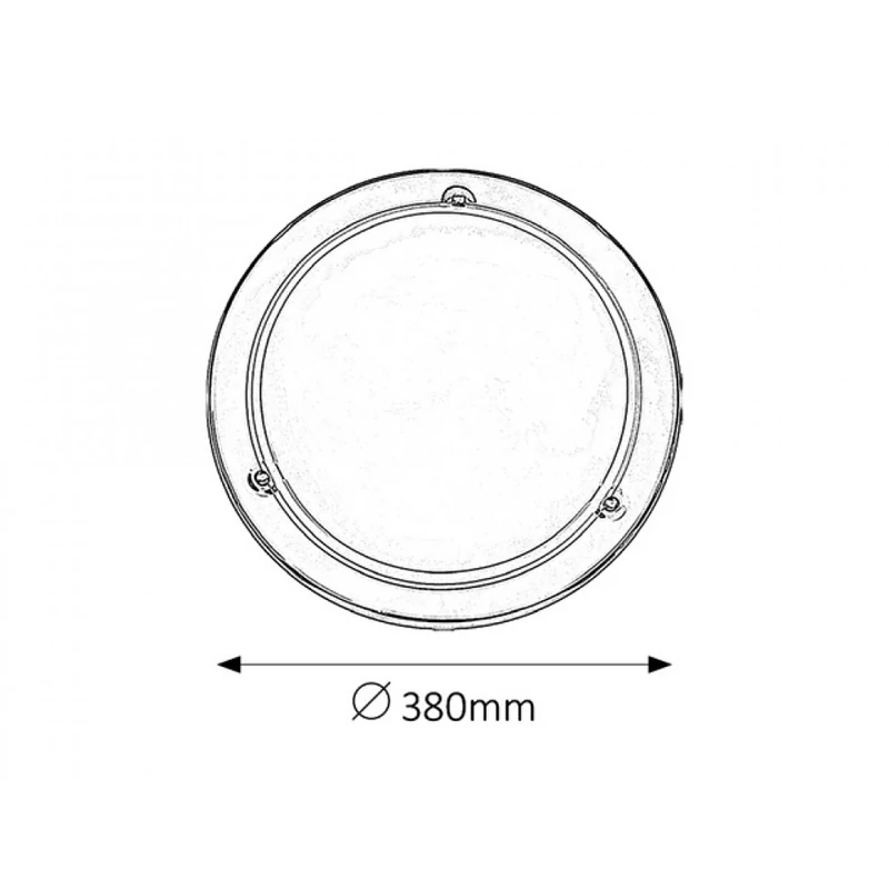 Rábalux Ufo 5143 ufó lámpa króm fém E27 2x MAX 60 E27 2 db IP20