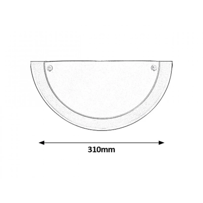 Rábalux Ufo 5181 fél ufo szatin króm fém E27 1x MAX 60 E27 1 db IP20