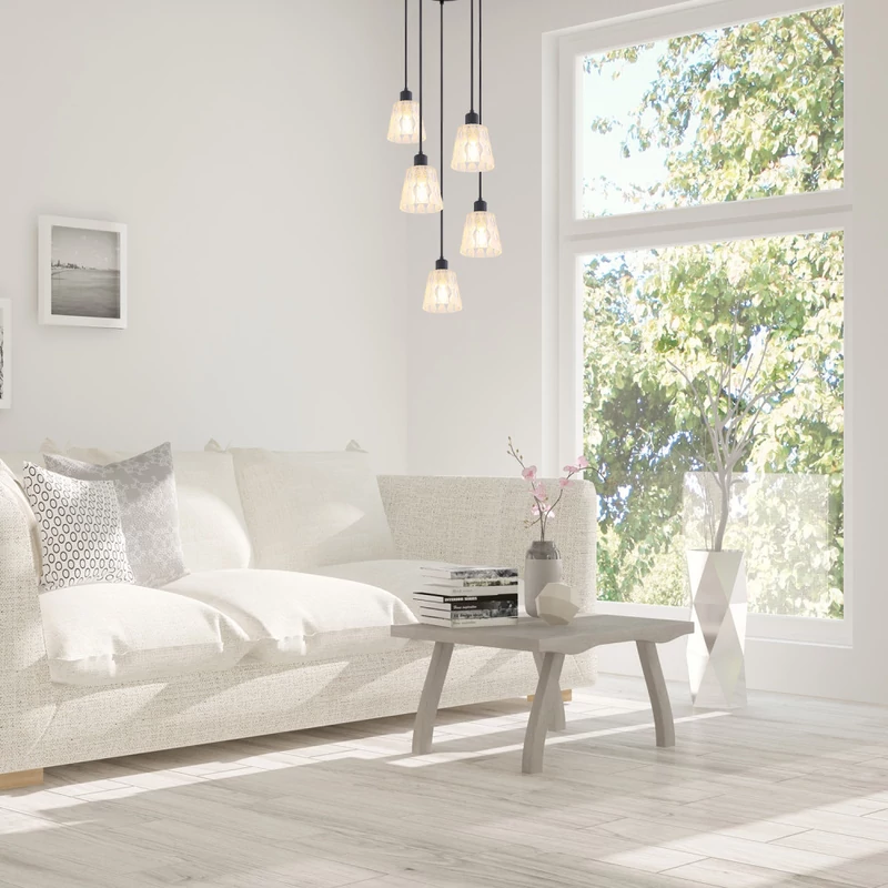 Rábalux Jarina 5334 többágú függeszték fekete fém E27 5x MAX 40 E27 IP20