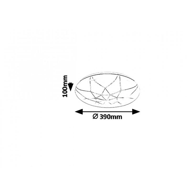 Rábalux Damien 5540 mennyezeti lámpa fehér fém LED 24 1920 lm 3000-6500 K IP20 G
