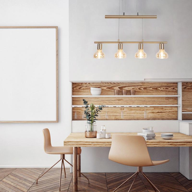 Rábalux Holly 5551 étkező lámpa antik arany fém E14 4x MAX 40 E14 4 db IP20