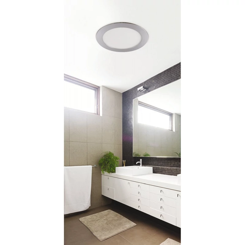 Rábalux Lois 5589 álmennyezetbe építhető lámpa króm fém LED 12 800 lm 3000 K IP44 G