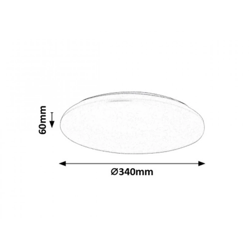 Rábalux Emmett 5698 mennyezeti lámpa fehér fém LED 16 1200 lm 3000-6500 K IP20 G