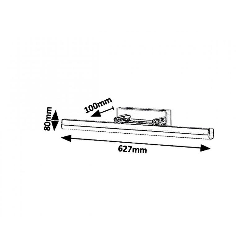 Rábalux Silas 5727 fürdőszoba fali lámpa króm fém LED 18 1700 lm 4000 K IP44 A+