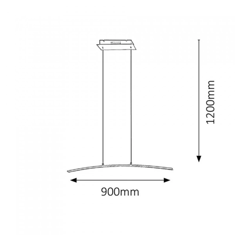 Rábalux Addison 5759 led függeszték súrolt alumínium fém LED 21 1800 lm 3000 K IP20 F