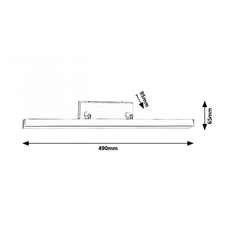 Rábalux Andrew 5782 fürdőszoba fali lámpa matt fehér fém LED 12 820 lm 3000 K IP44 G