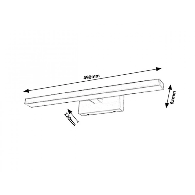 Rábalux Spencer 5783 fürdőszoba fali lámpa matt fehér fém LED 12 820 lm 3000 K IP44 A