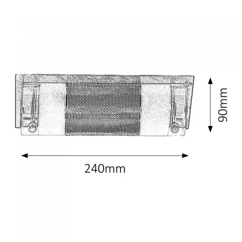 Rábalux Periodic 5800 fali lámpa króm fém E14 1x MAX 40 E14 IP20