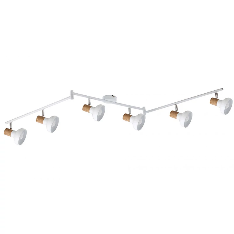 Rábalux Holly 5948 mennyezeti lámpa fehér fém E14 6x MAX 40 E14 IP20