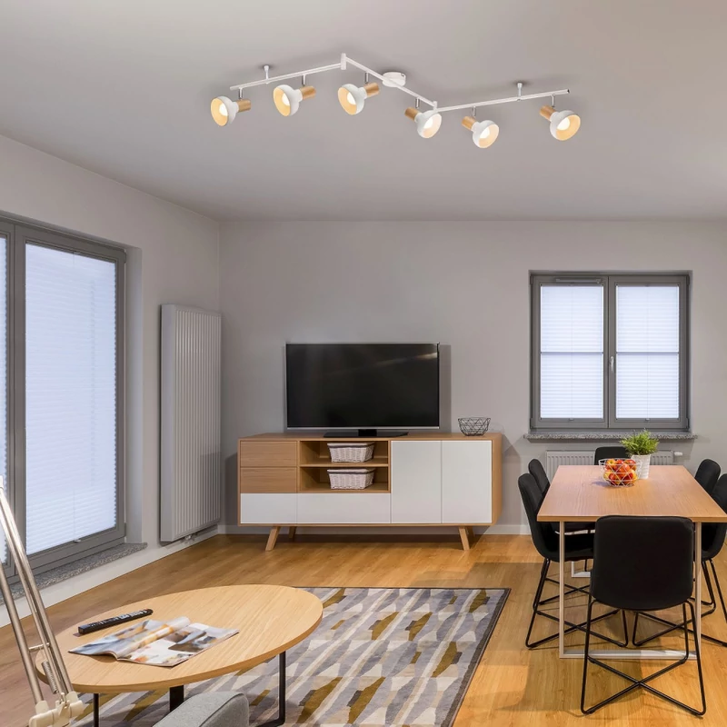 Rábalux Holly 5948 mennyezeti lámpa fehér fém E14 6x MAX 40 E14 6 db IP20