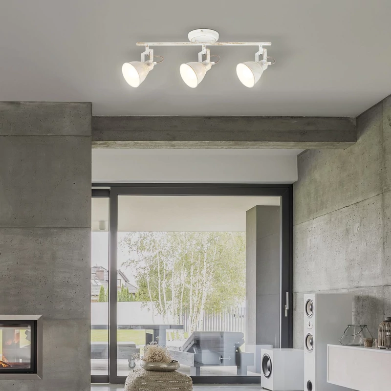 Rábalux Vivienne 5968 mennyezeti lámpa antik fehér fém E14 3x MAX 40 E14 IP20