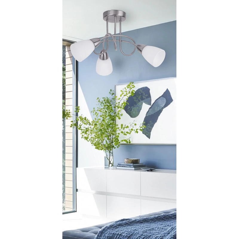 Rábalux Polla 6078 mennyezeti lámpa szatin króm fém E14 3x MAX 40 E14 IP20
