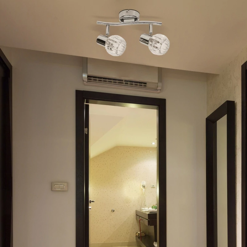 Rábalux Lauren 6092 mennyezeti lámpa króm fém E14 2x MAX 40 E14 2 db IP20