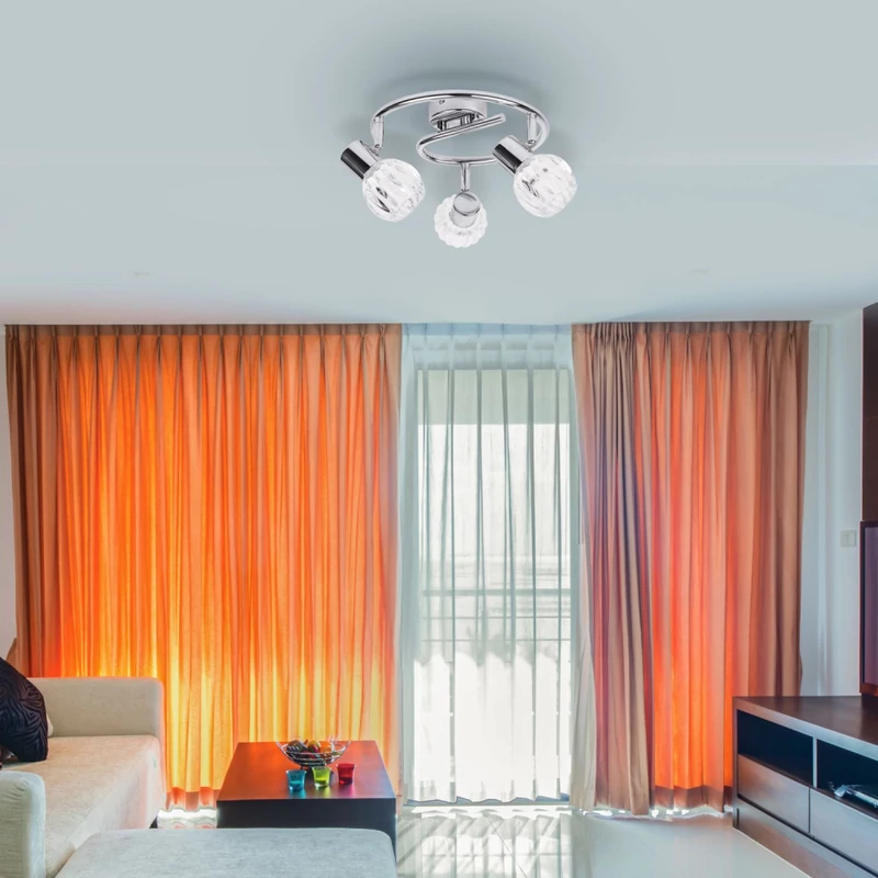 Rábalux Lauren 6093 mennyezeti lámpa króm fém E14 3x MAX 40 E14 IP20