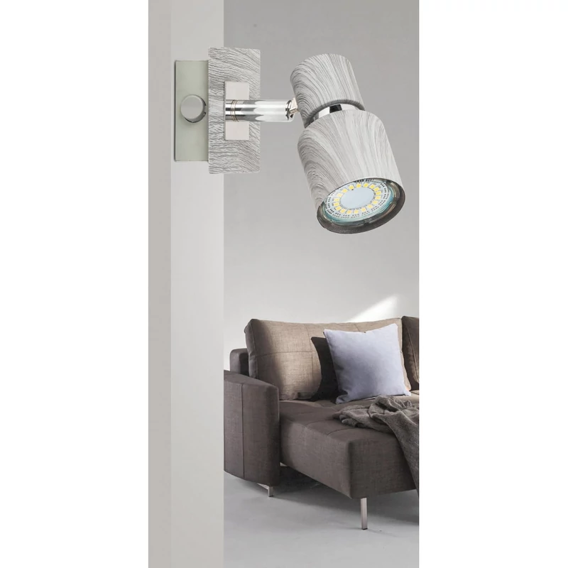 Rábalux Merkur 6125 fali spotlámpa ezüst tölgy fém GU10 1x MAX 50 GU10 IP20