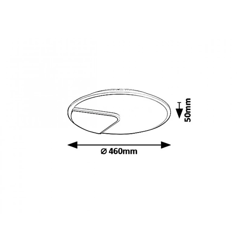 Rábalux Boswell 6329 mennyezeti lámpa fehér fém LED 40 2500 lm 4000 K IP20 G