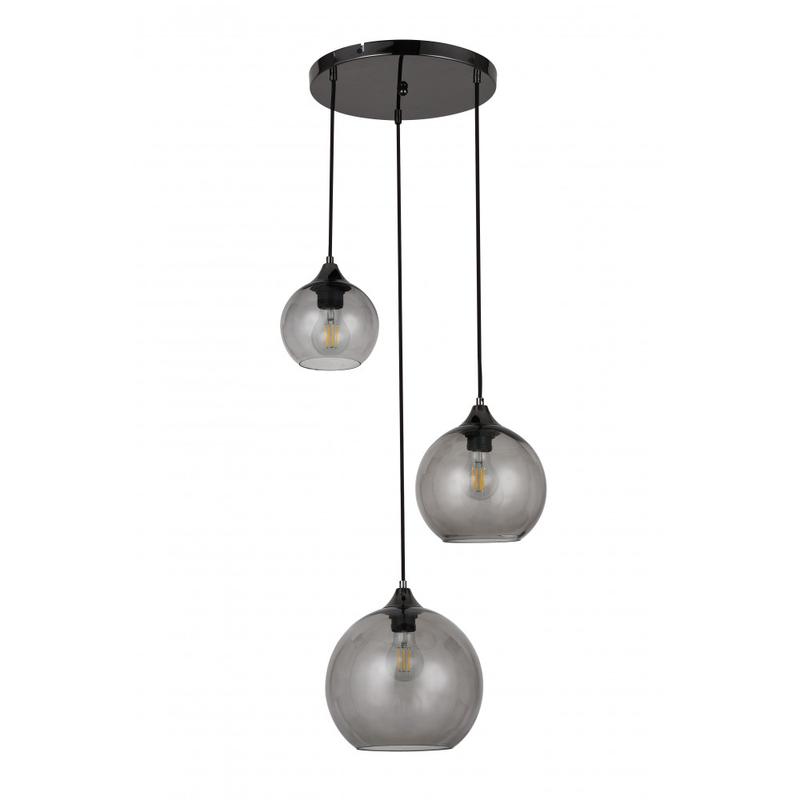 Rábalux Tanesha 6439 többágú függeszték fekete fém E27 3x MAX 40 E27 IP20
