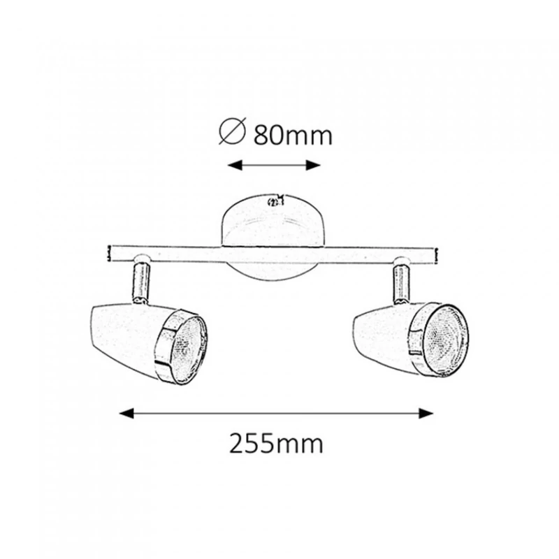 Rábalux Karen 6513 mennyezeti spot lámpa antracit fém/ műanyag LED 2x 4 560 lm 3000 K IP20 G