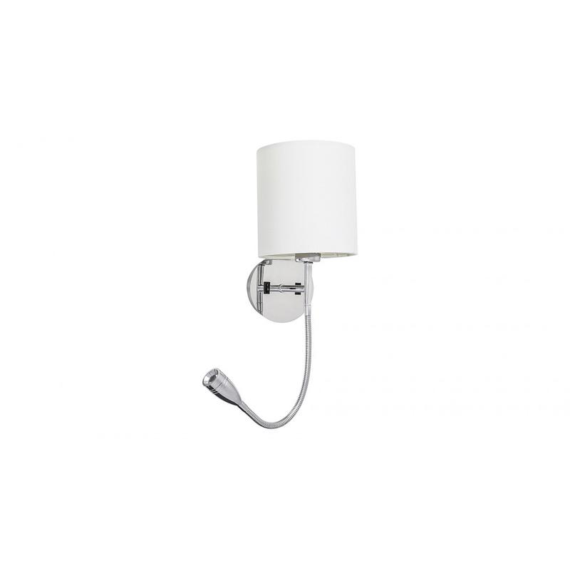 Rábalux Larkin 6529 fali olvasólámpa króm fém E27 1x MAX 40 + LED 3 E27 205 lm 2800 K IP20 G