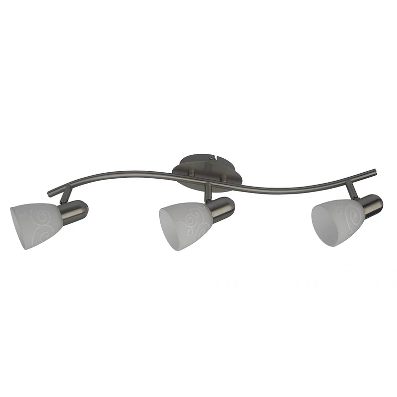 Rábalux Harmony Lux 6637 mennyezeti lámpa szatin króm fém E14 3x MAX 40 E14 IP20