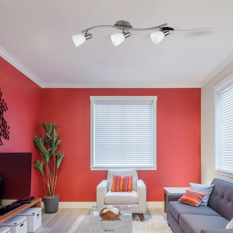 Rábalux Harmony Lux 6637 mennyezeti lámpa szatin króm fém E14 3x MAX 40 E14 IP20