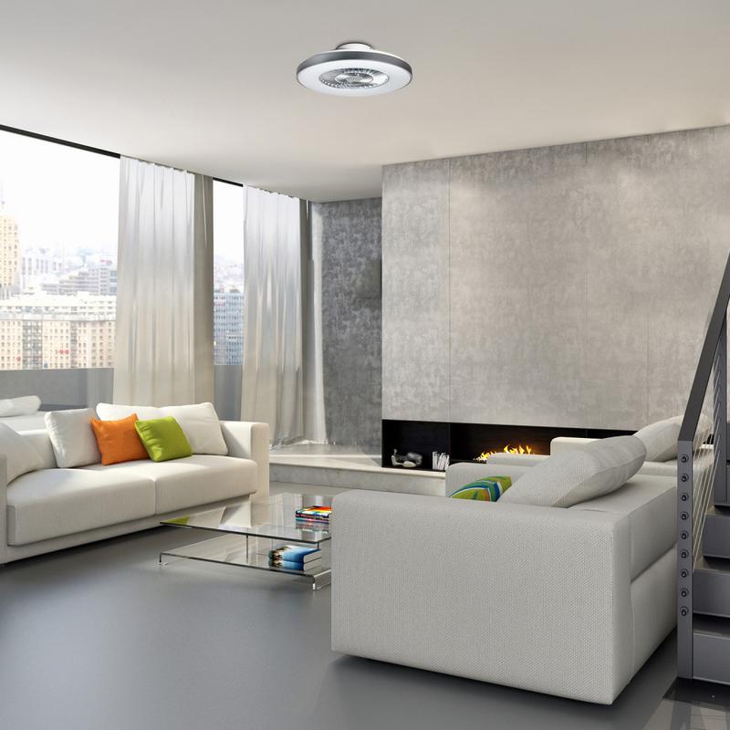 Rábalux Dalfon 6858 mennyezeti ventilátor ezüst fém LED 40 1700 lm 3000-6500 K IP20 G