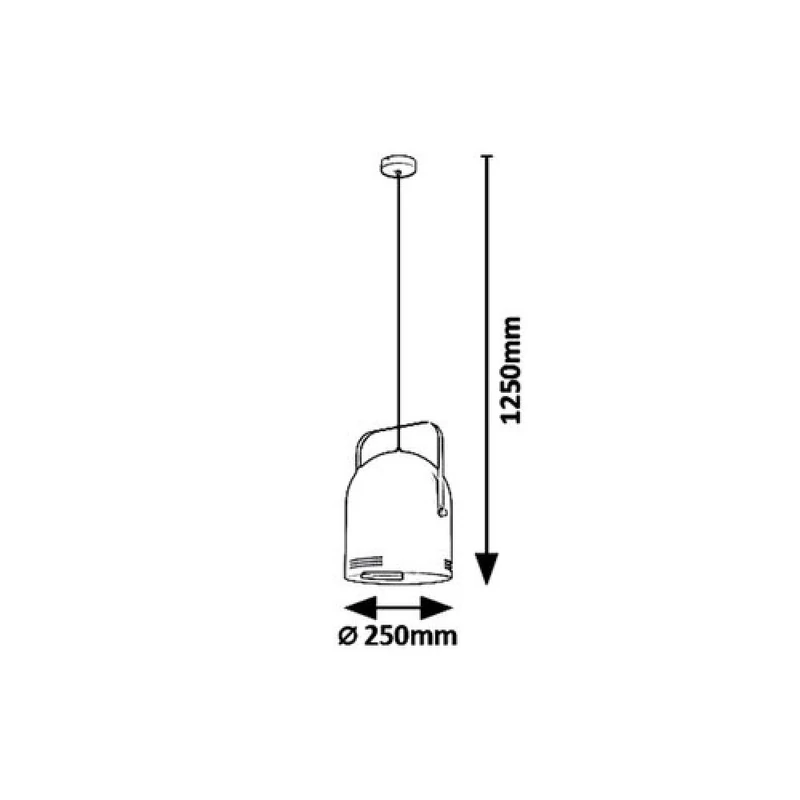 Rábalux Minuet 7016 egyágú függeszték fehér fém E27 MAX 40 E27 IP20