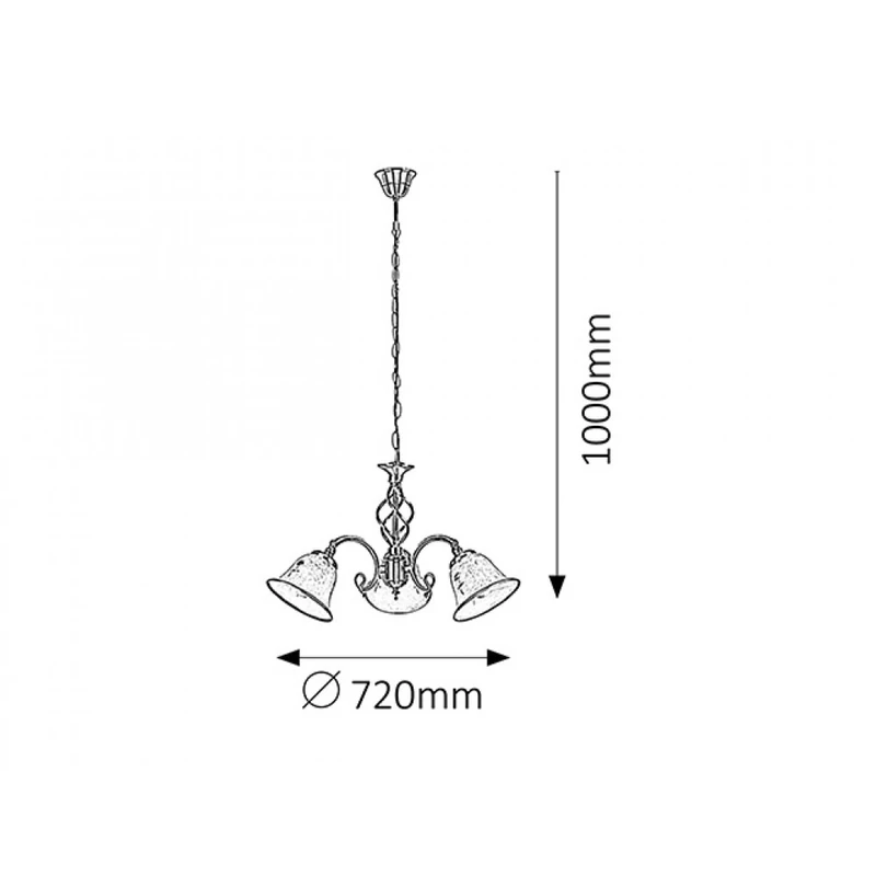 Rábalux Art flower 7173 csillár fehér alabástrom üveg fém E14 3x MAX 40 E14 3 db IP20