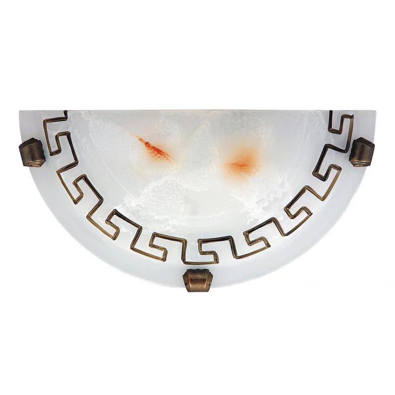 Rábalux Etrusco 7647 fél ufo fehér alabástrom üveg fém E27 1x MAX 60 E27 IP20