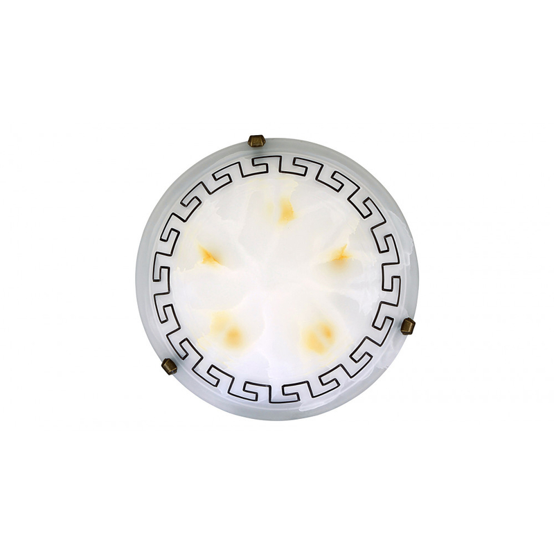 Rábalux Etrusco 7649 ufó lámpa fehér alabástrom üveg fém E27 2x MAX 60 E27 IP20