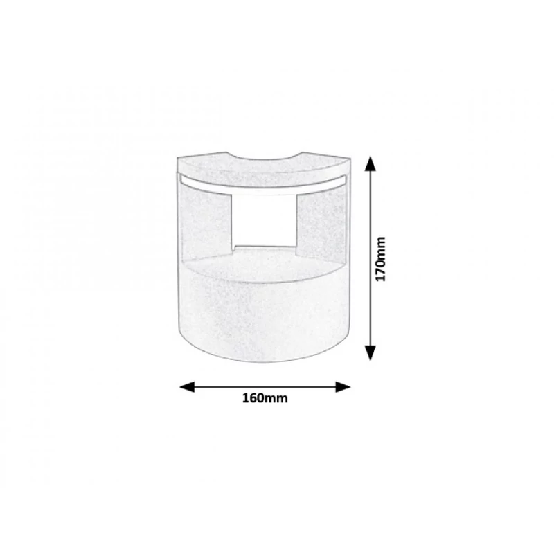 Rábalux Wallowa 7967 kültéri falikar antracit fém LED 10 720 lm 3000 K IP54 A+