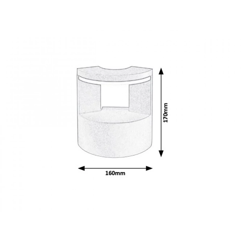 Rábalux Wallowa 7967 kültéri falikar antracit fém LED 10 720 lm 4000 K IP54 G