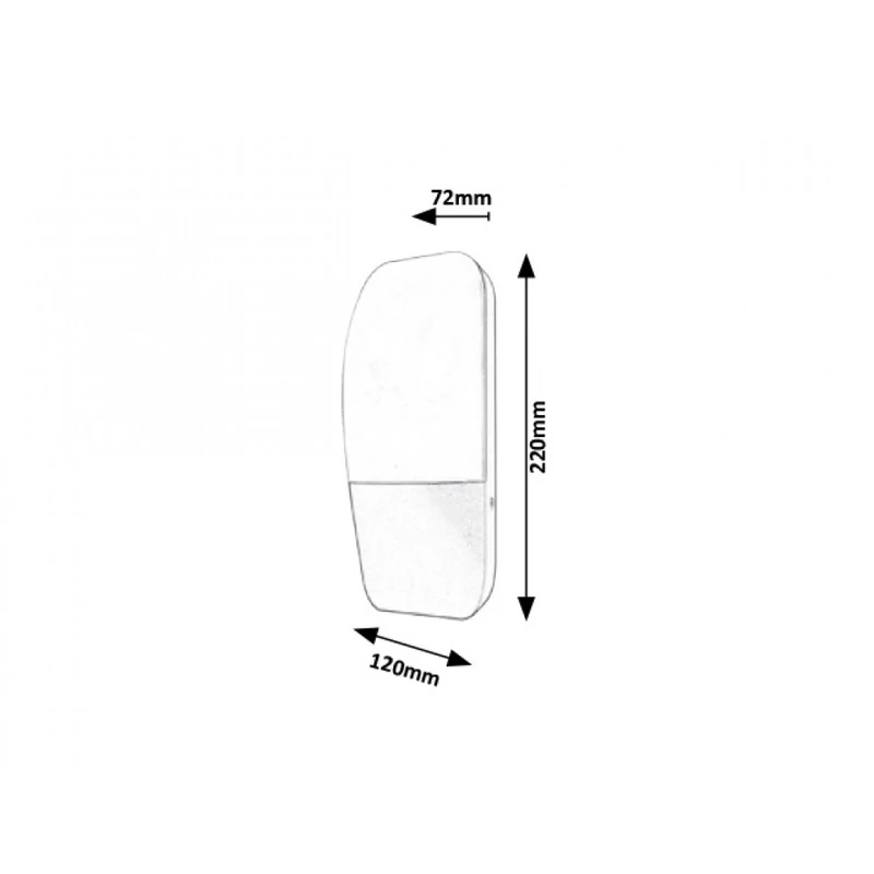 Rábalux Ecuador 7996 kültéri fali led lámpa antracit fém LED 10 800 lm 4000 K IP65 A+