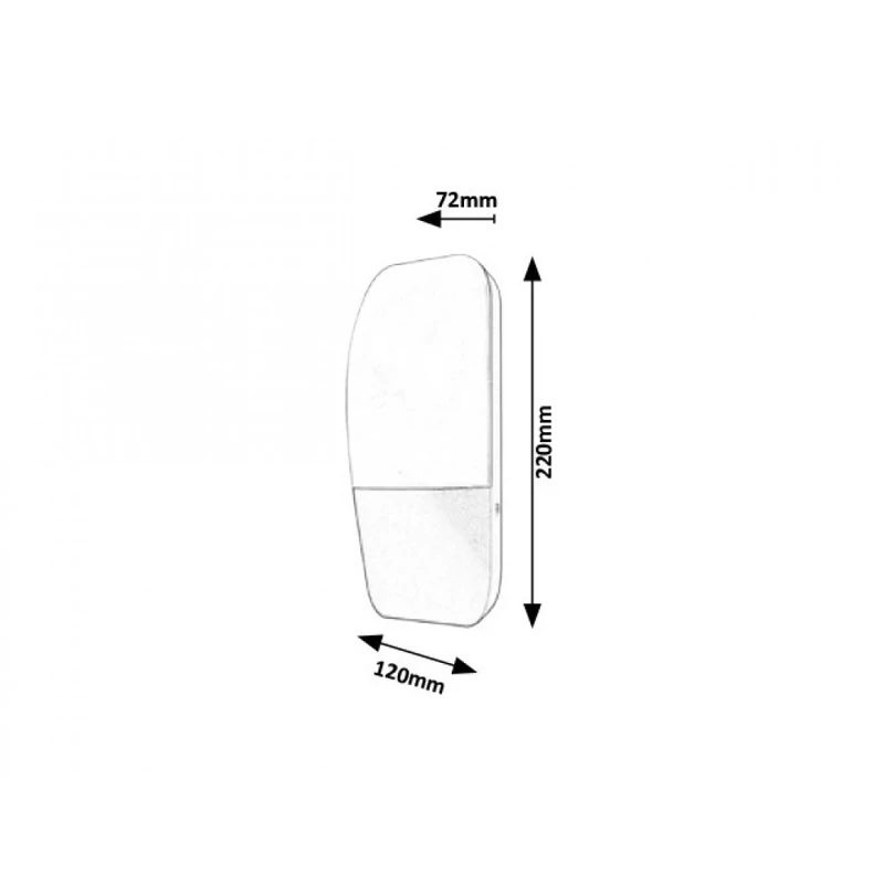 Rábalux Ecuador 7996 kültéri fali led lámpa antracit fém LED 10 800 lm 4000 K IP65 G