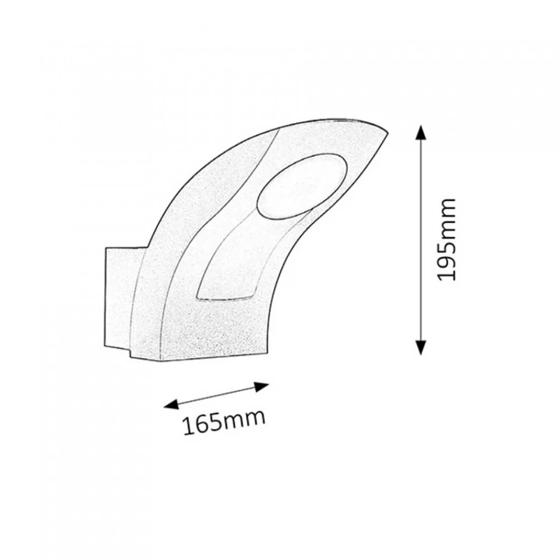 Rábalux Melbourne 8566 kültéri fali led lámpa antracit fém LED 6 480 lm 3000 K IP54 F