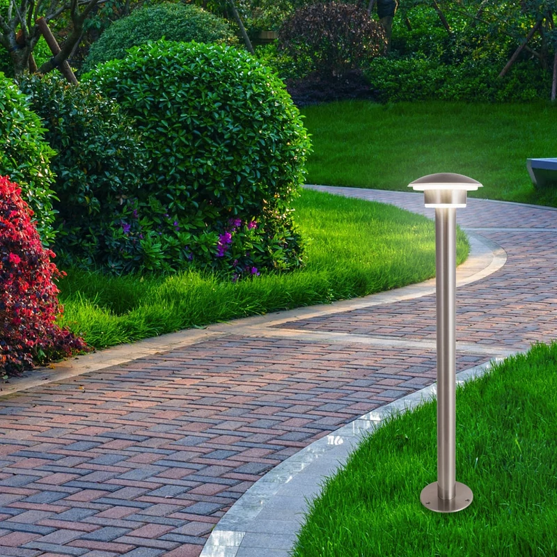 Rábalux Denmark 8978 kültéri led állólámpa szatin króm fém LED 9 1000 lm 4000 K IP44 A+