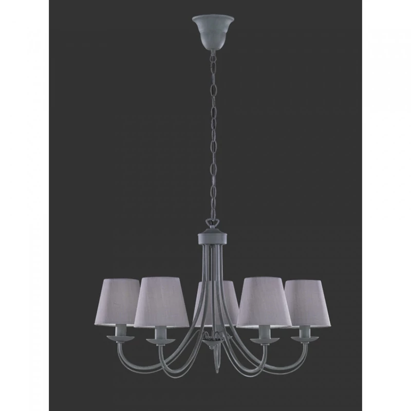 Trio CORTEZ 110600578 csillárok nappaliba beton fém excl. 5 x E14, max. 28W E14 IP20