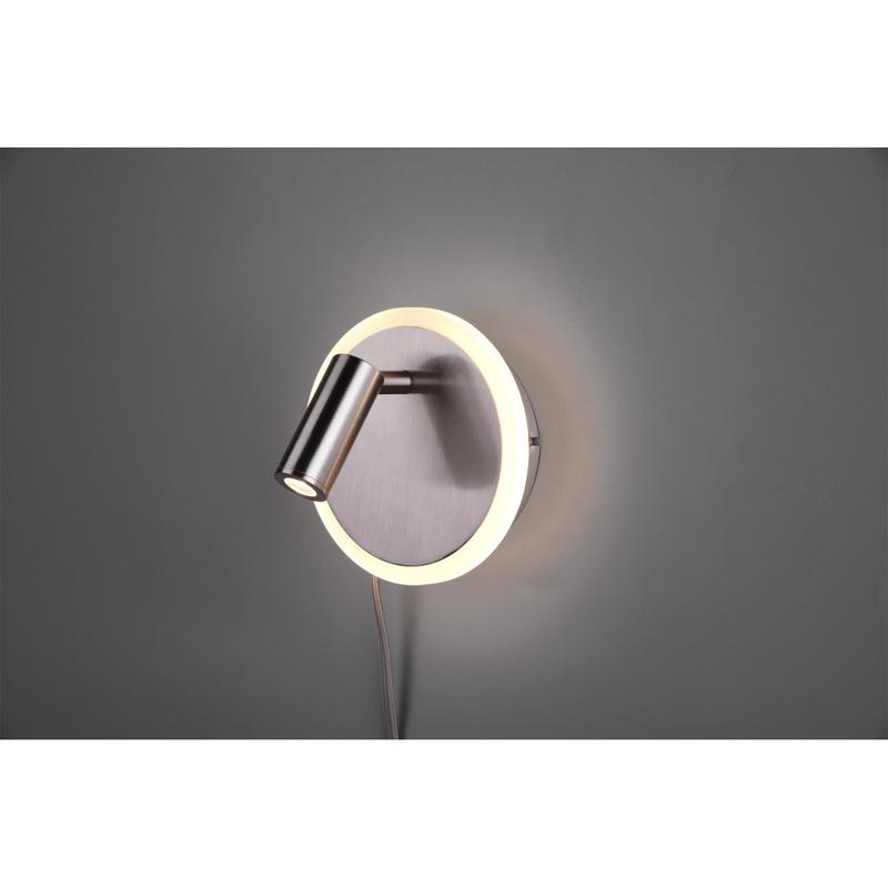 Trio JORDAN 229210207 fali olvasólámpa incl. 1x5W + 1x2W LED/ 3000K/ 550Lm+200Lm