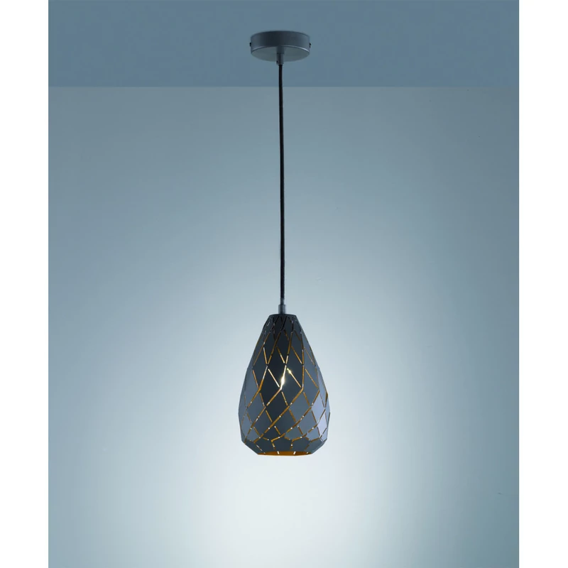 Trio ONYX 301300142 egyágú függeszték antracit fém excl. 1 x E27, max. 42W E27 IP20