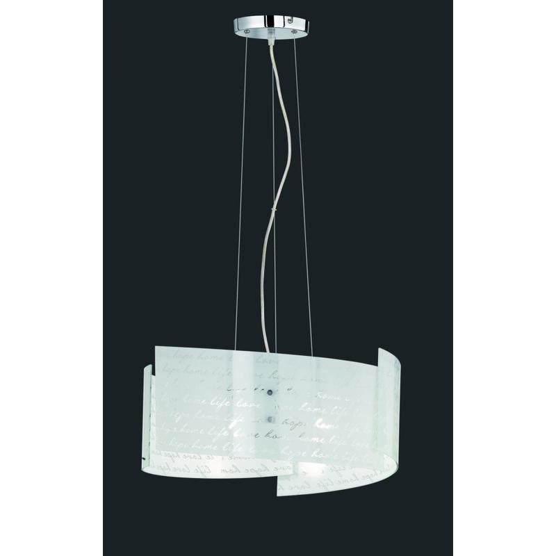 Trio SIGNA 302500301 függeszték króm fém excl. 3 x E27, max. 40W E27 IP20