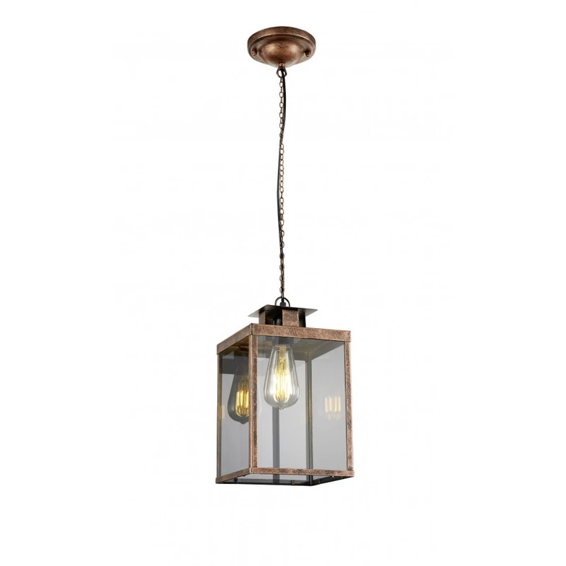 Trio ELSA 302600162 egyágú függeszték antik réz fém excl. 1 x E27, max. 60W E27 IP20