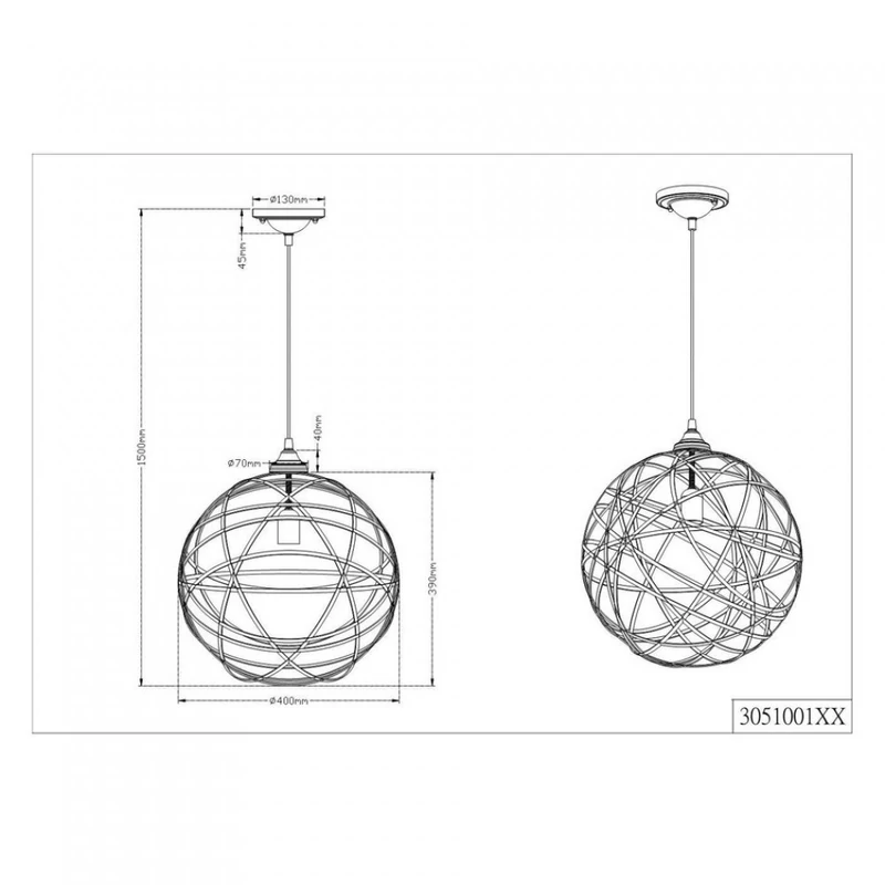 Trio JACOB 305100161 egyágú függeszték antik szürke fém excl. 1 x E27, max. 60W E27 IP20