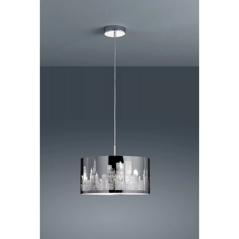Trio CAPITAL 308400206 egyágú függeszték króm fém excl. 2 x E14, max. 40W E14 IP20