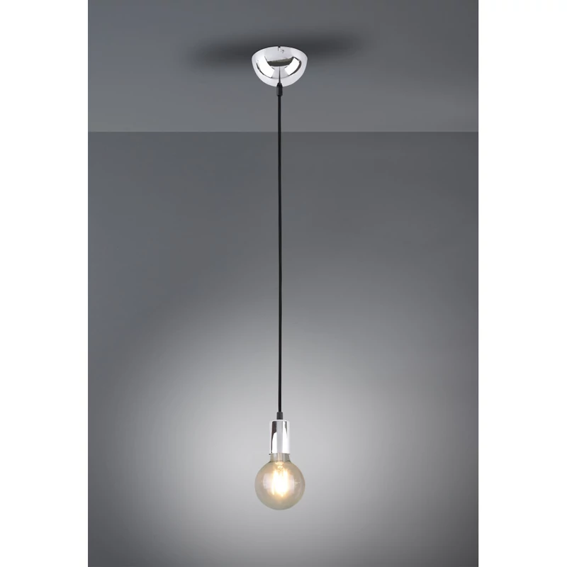 Trio CORD 310100106 egyágú függeszték króm fém excl. 1 x E27 E27 IP20