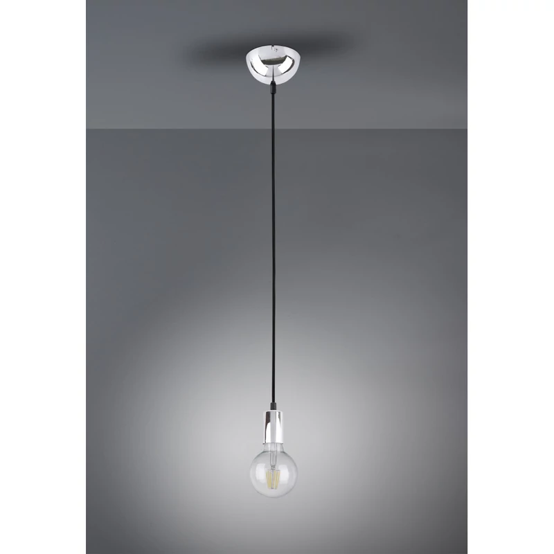 Trio CORD 310100106 egyágú függeszték króm fém excl. 1 x E27 E27 IP20